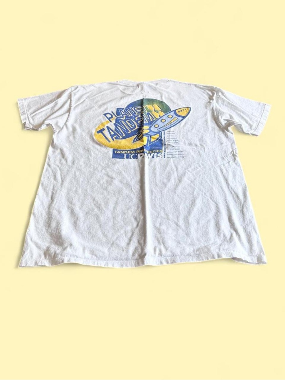 Vintage 90s UC Davis Aggie Pack Oneita Double Sided T-Shirt Men’s Size L